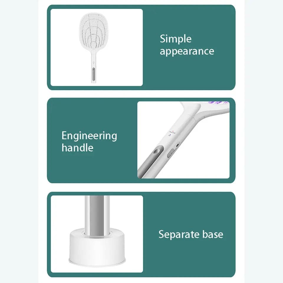 Handheld Electric Mosquito Swatter Racket, 2 in 1 Electric Bug Zapper, Mosquitoes Trap Lamp & Racket, Anti Mosquito Fly Trap, Home Bug Insect Racket, Electric Fly Swatter Racket, USB Rechargeable Electric Fly Swatter For Home and Outdoor Handheld Electric Mosquito Swatter Racket, 2 in 1 Electric Bug Zapper, Mosquitoes Trap Lamp & Racket, Anti Mosquito Fly Trap, Home Bug Insect Racket, Electric Fly Swatter Racket, USB Rechargeable Electric Fly Swatter For Home and Outdoor